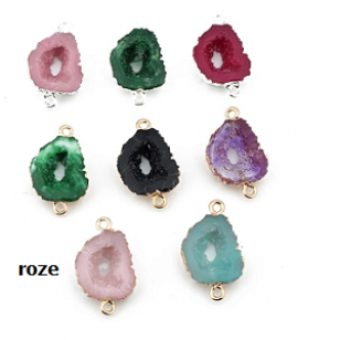 Tussenstuk Druzy Goud Rose