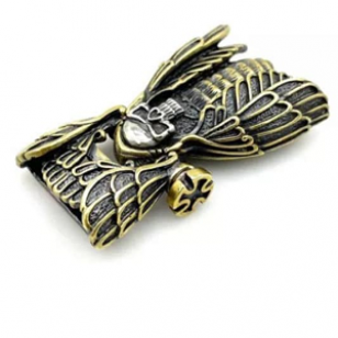 Sluiting Handmade Brass Skull