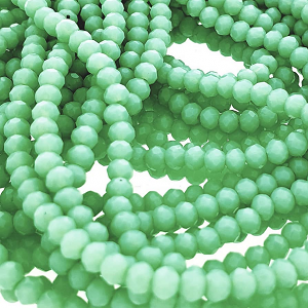 Glas Kralen Facet Mint 4mm