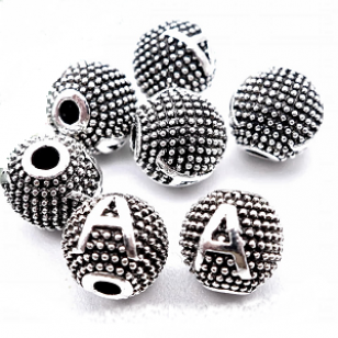 Letter Kralen 8mm rond