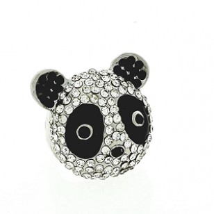 Ring Pandabeer Strass