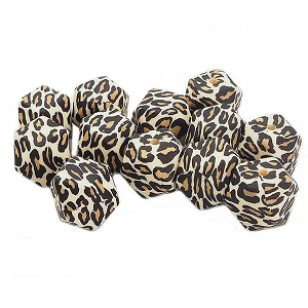 Kraal Hexagon Siliconen 17mm