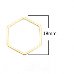 Tussenstuk Rvs Hexagon 