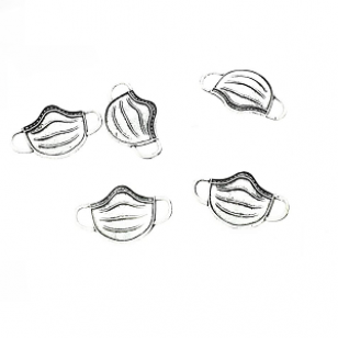 Tussenstuk Mondkapje Zilver