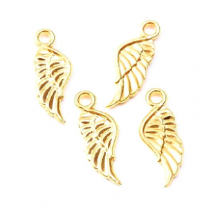 Bedel Goud Vleugel 21x8mm