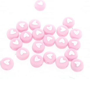 Letterkraal Acryl Hart Roze