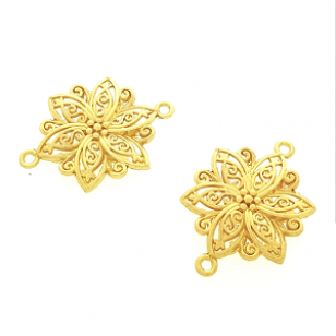 Tussenstuk Goud Bloem Filligrain