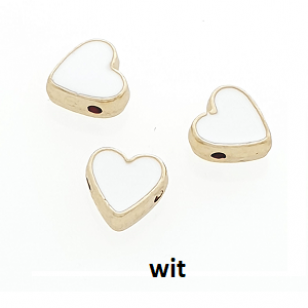 Kraal Emaille Hart 10mm