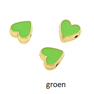 Kraal Emaille Hart 10mm