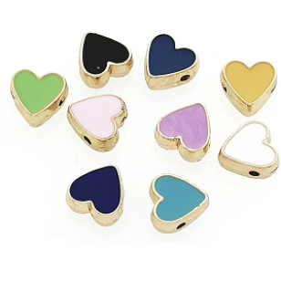 Kraal Emaille Hart 10mm