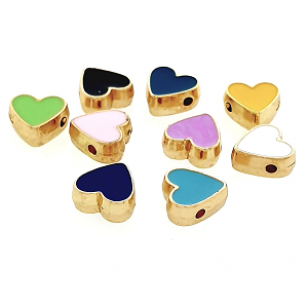 Kraal Emaille Hart 10mm