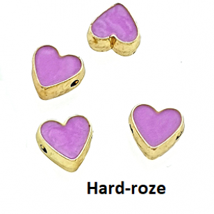 Kraal Emaille Hart 10mm