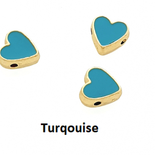 Kraal Emaille Hart 10mm