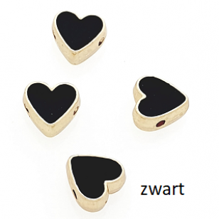 Kraal Emaille Hart 10mm