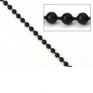 Ketting Gun Black 2mm 