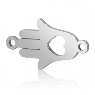 Tussenstuk Rvs Hand Zilver