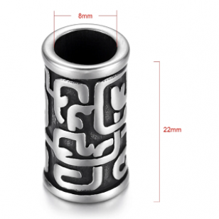 Kraal Tube Rvs 22x8.5mm