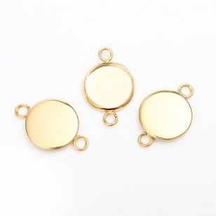 Tussenstuk Rvs Goud 12mm