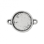 Tussenstuk Zilver 12mm 