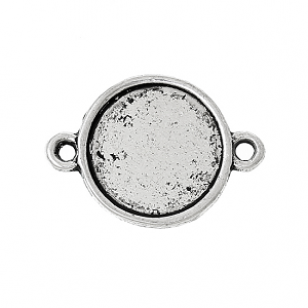 Tussenstuk Zilver 12mm 