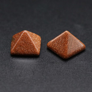 Plaksteen Gold Stone Pyramide