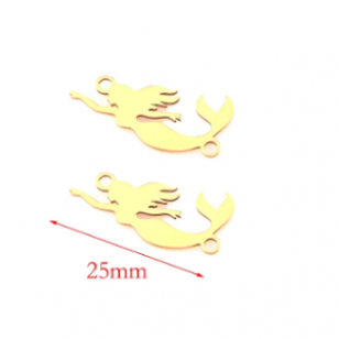 Tussenstuk Zeemeermin Rvs