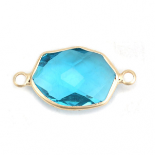 Tussenstuk Glas Facet 23x12mm