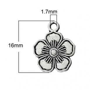 Bedel Viooltje 16x13mm 