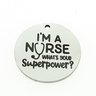 Bedel Rvs Nurse Superpower