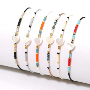 Kralen Schelp Hart 8-10mm 