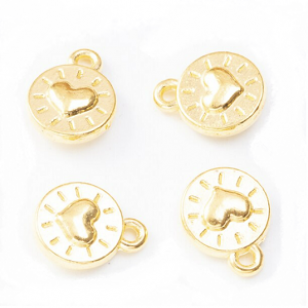 Bedel Hart Goud 10x8mm