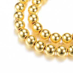 Kralen Hematiet LightGold 4mm