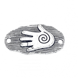 Tussenstuk Hand Spiraal 32x21mm