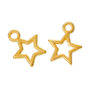 Bedel Goud Ster 13x10mm