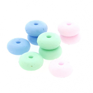 Silicone Kraal 12x5mm