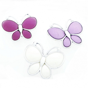 Kraal Kunststof Vlinder 62x44mm