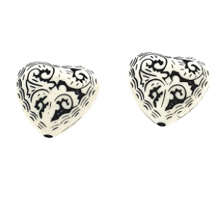 Kraal Hart Acryl 31x28mm