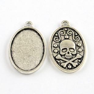 Cabochon Skull voor Plaksteen