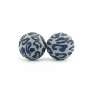 Siliconen Kraal 15mm CamoBlue
