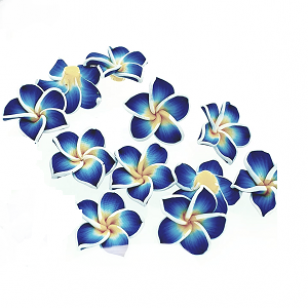 Polymer Kraal  21mm Blauw