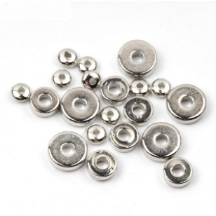 Tussenkraal Acryl 6mm Zilver 50x