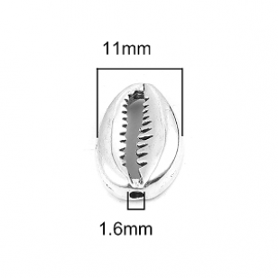 Tussenstuk Kauri Schelp 15x11mm
