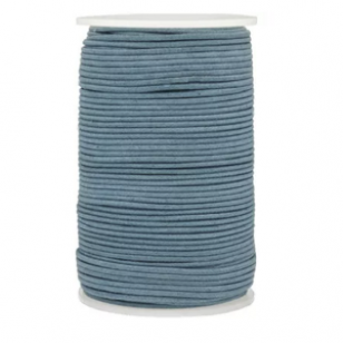 Waxkoord Katoen Jeansblauw 2mm