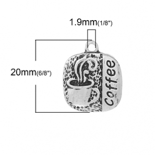 Bedel Koffie Coffee 20x17mm
