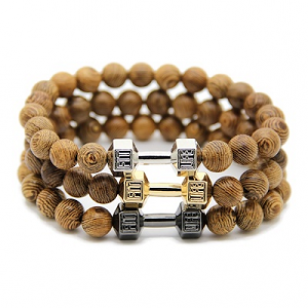 Armband Hout Fitness Dumbbell