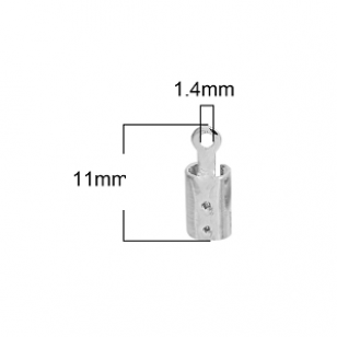 Veterklem Nickel 11x4mm 10x