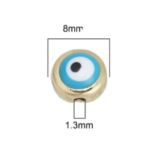 Kraal Goldplated Evil Eye 8mm