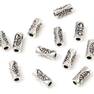 Kraal Metaal 8x4mm 25stuks