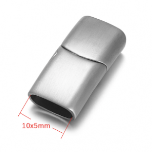 Sluiting Rvs 10x5mm Brused