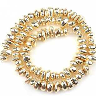 Kralen Chips Hematiet Goud 